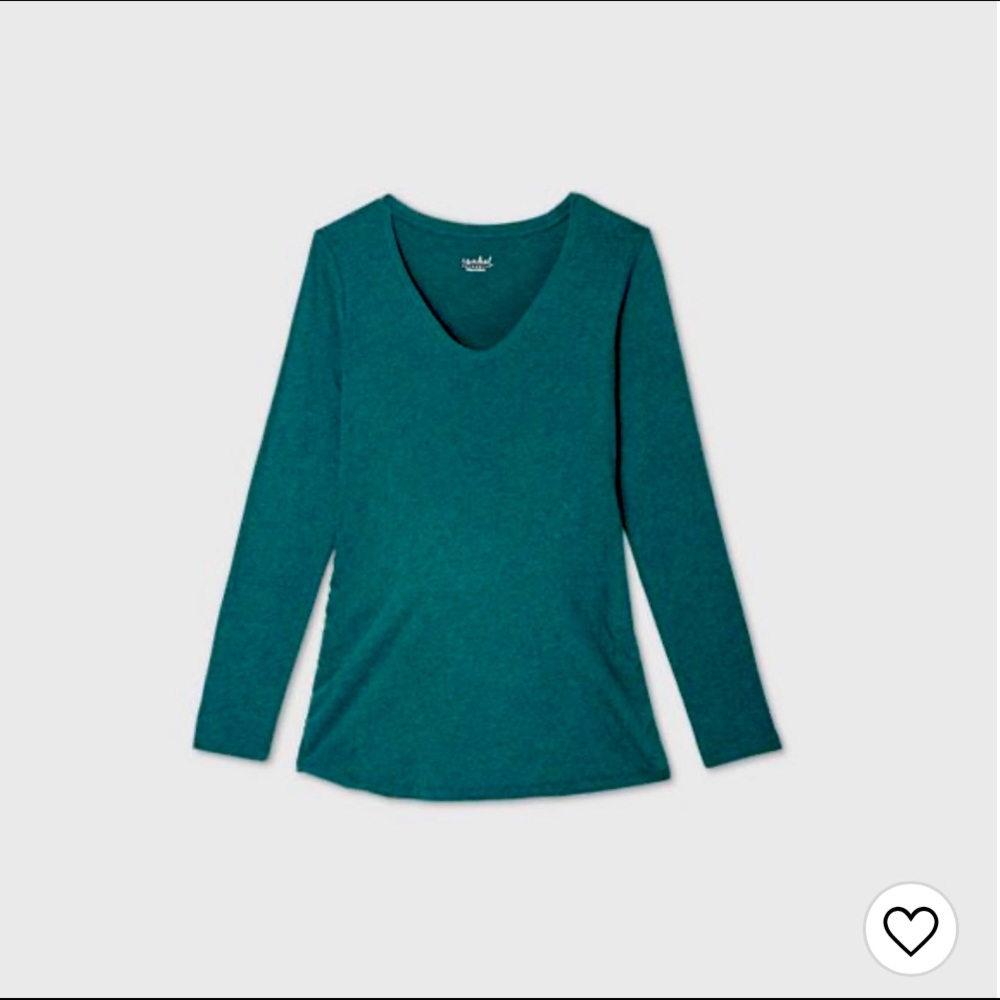 Long Sleeve Scoop Neck T-Shirt - Isabel Maternity